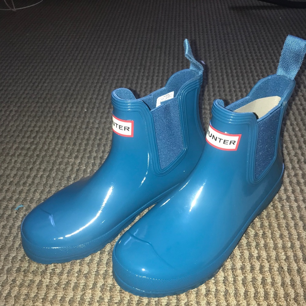Blue Hunter Chelsea Boots